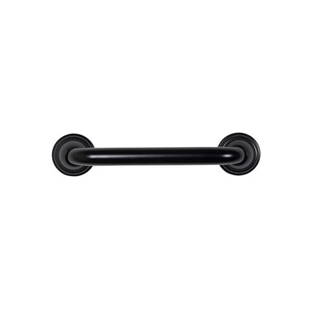 Utopia Alley Utopia Alley GB12BK 12 in. Utopia Alley Decorative Shower Safety Grab Bar - Black GB12BK